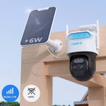 Reolink TrackMix LTE – 4K 8MP baterijska 4G kamera s dvije leće i solarnim panelom - slika 1
