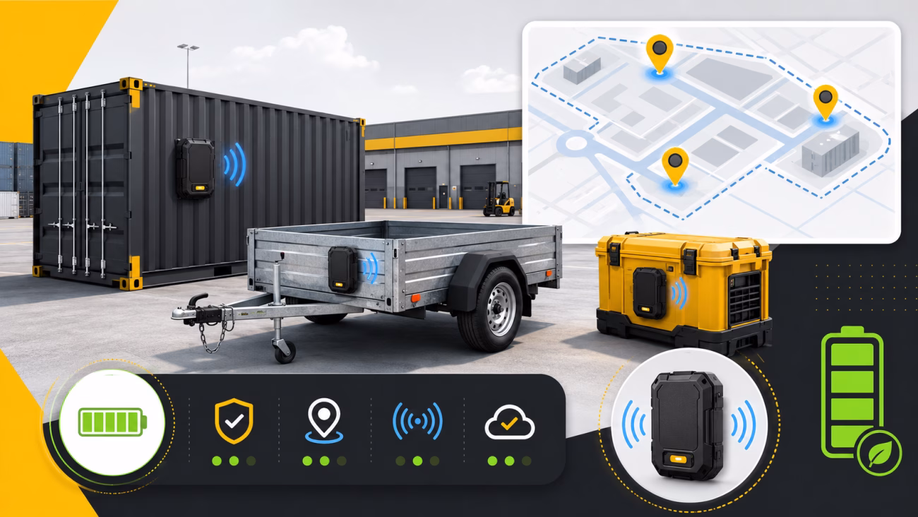 Baterijski GPS tracker za prikolice, kontejnere i opremu bez stalnog napajanja