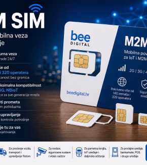 BeeDigital M2M SIM kartica za IoT i M2M uređaje s mobilnom povezanošću